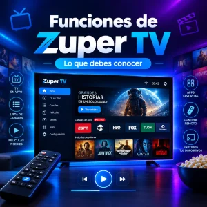 Principales funciones de Zuper TV que debes conocer